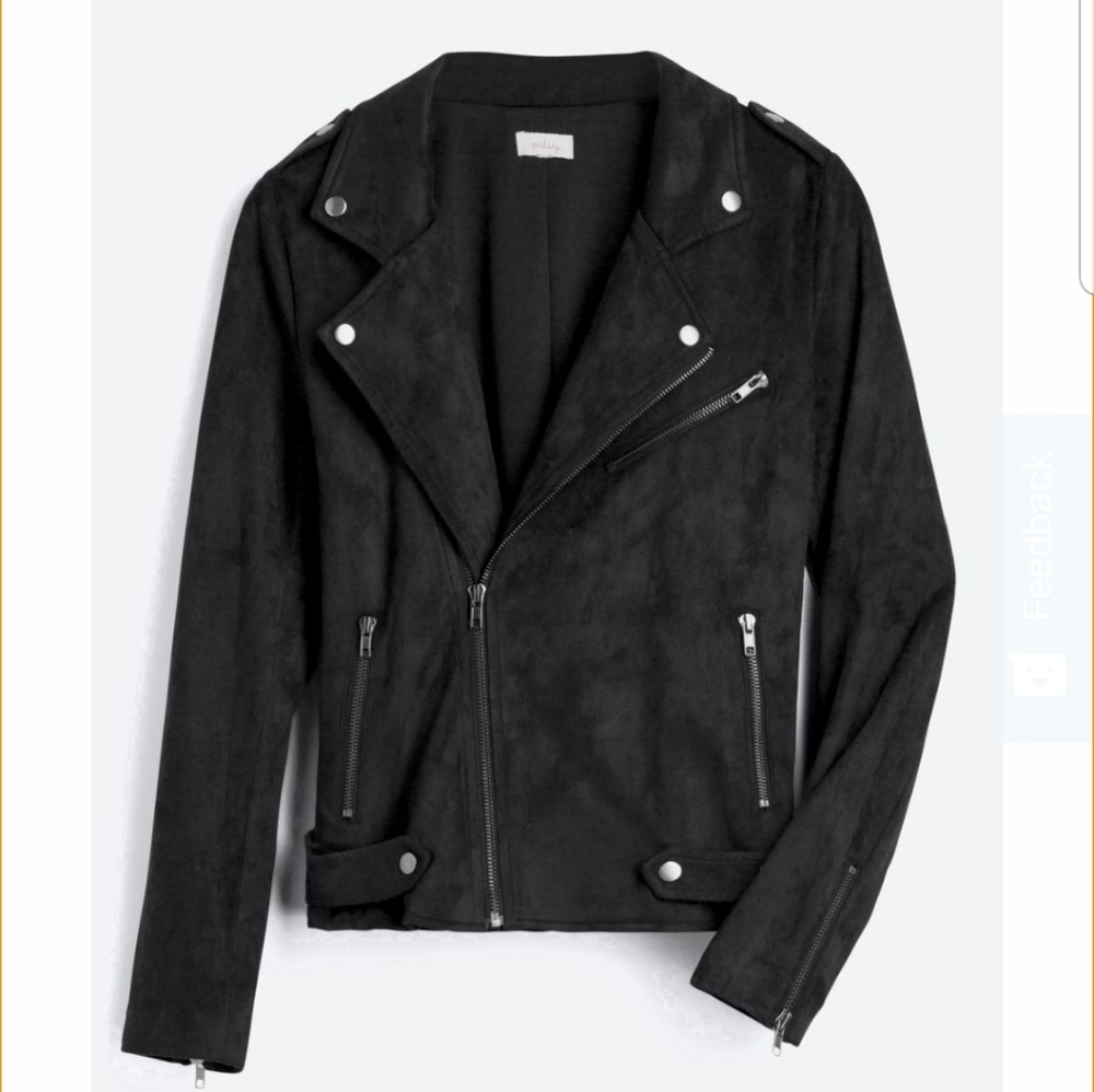 Kendari Faux Suede Jacket Black Size L